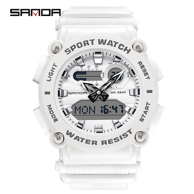 SANDA Modni muški sportski satovi Profesionalni vojni digitalni LED vojni vojni ronilački sat Ležerni elektronski ručni satovi Relojes 3139