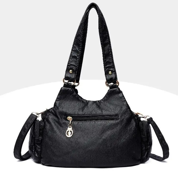 Uued Multi Pocket Luksuslikud pehmest lambanahast õlakotid naistele Suure mahutavusega Shopping Crossbody Hobo Bags European Tote käekott