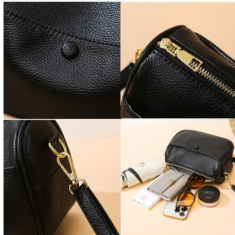 Visokokvalitetne mekane goveđe kože Ženske torbe preko ramena Luksuzne višeslojne ležerne torbice od prave kože Ženska torbica Sac2024