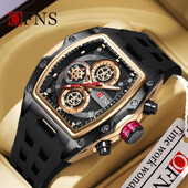 OFNS Modni potpuno novi stil Muški sat 50M Vodootporan, svjetleći Sport na otvorenom Timing Muški sat Kvarcni trend Mladinski satovi Hot