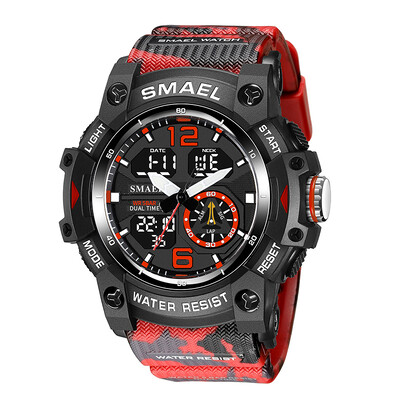SMALE Military Quartz Sport Kell äratuskell löögikindel 50M veekindel 8007MC meeste kellad digitaalsed