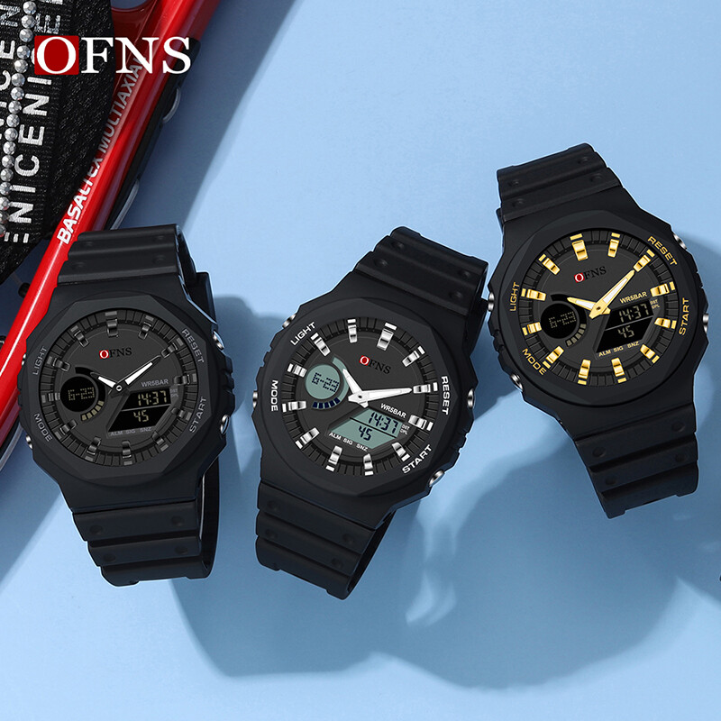 OFNS Tippbrändi G stiilis välispordikellad meeste LED-digitaalkellad sõjaväe veekindlad elektroonilised käekellad Relogio Masculino