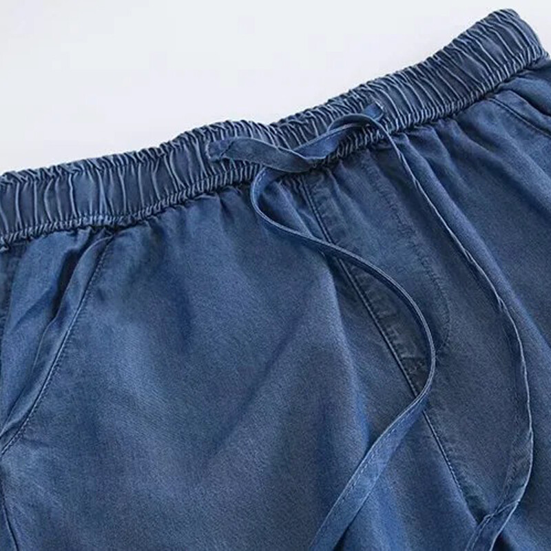 Proljeće ljeto Nove traperice Hlače Ležerna ženska odjeća Tanak elastični struk Prozračne široke Harem traper hlače za sve vrste B37503JC