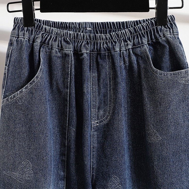 Ženske ležerne traperice do gležnja Novo jesen 2021. Jednostavan stil Vintage široke ženske traper harem hlače B904