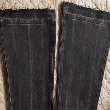 Σχέδιο Burr Edge Vintage Flare Τζιν ψηλόμεσο Κορέα Casual Skinny τζιν παντελόνι Νέο γυναικείο Streetwear Strecth Boot Cut vaqueros