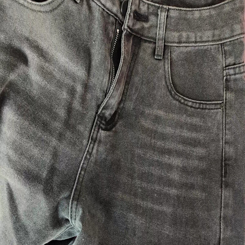 Burr Edge Design Vintage Flare Jeans visokog struka Korejske ležerne uske traper hlače Nova ženska ulična odjeća Strect Boot Cut vaqueros