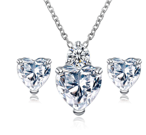  Modne ogrlice Naušnice Komplet nakita Vjenčani nakit Komplet ogrlica od cirkona za mladence