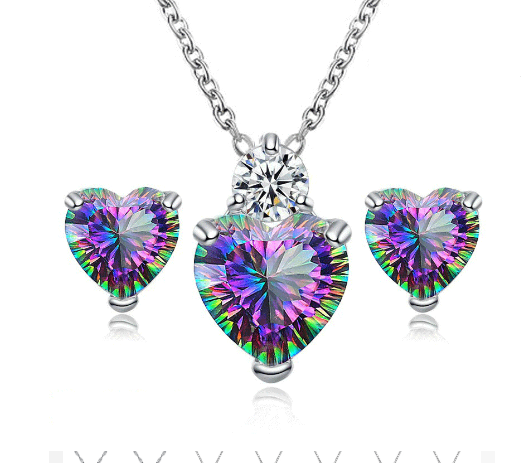  Modne ogrlice Naušnice Komplet nakita Vjenčani nakit Komplet ogrlica od cirkona za mladence