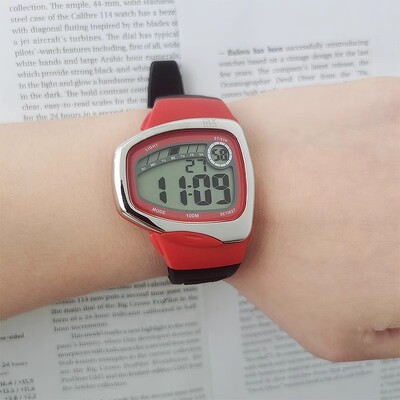 GOLDEN Classic Irregular Men Temperament Digital Display Ηλεκτρονικό ρολόι πολλαπλών λειτουργιών Φωτεινό αδιάβροχο κολύμπι Student BD