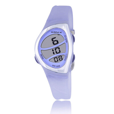 ЗЛАТНИ Чисто нови модни дамски спортни часовници Водоустойчиви 50 м Дамски желе Цифрови Плуване Гмуркане Студентска аларма Montre Femme BQ