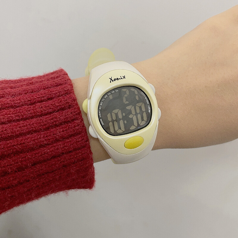 GOLDEN Woman Student Multifunktsionaalne veekindel 100 m sportlik ujumine sukeldumisalarm stopper helendav elektriline käekell LJ