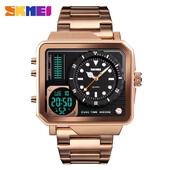 Skmei Satovi s čeličnim remenom Dan Prikaz datuma Personality Alarm Satovi Relogio Masculino Muški digitalni elektronički sat 1392