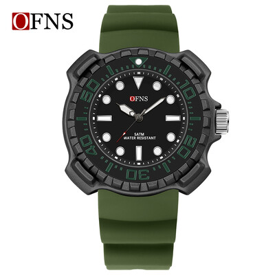 Sanda 1301 Ceas de cuarț Ceas de bărbați Tendință de modă din silicon Ceas de cuarț electronic simplu, rezistent la apă.