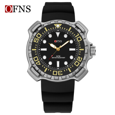 Sanda 1301 Ceas de cuarț Ceas de bărbați Tendință de modă din silicon Ceas de cuarț electronic simplu, rezistent la apă.