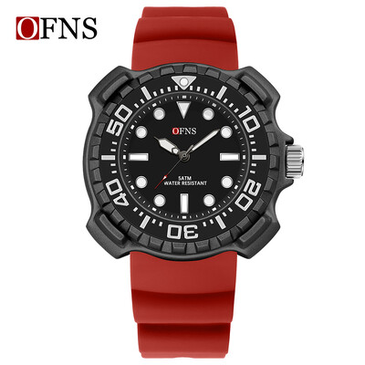 Sanda 1301 Ceas de cuarț Ceas de bărbați Tendință de modă din silicon Ceas de cuarț electronic simplu, rezistent la apă.