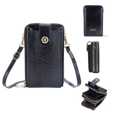 Baellerry Nova telefonska torba Ženski novčanici Torbice preko ramena s patentnim zatvaračem Brand Ženske torbice Clutch torbice s džepovima za novčiće Novčanik za djevojčice