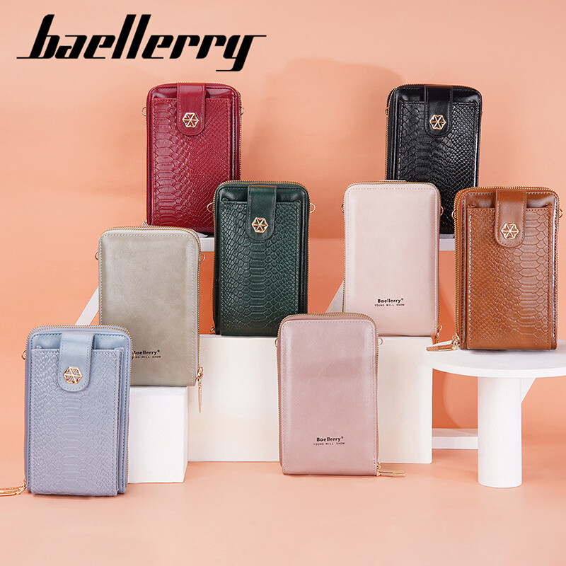Baellerry Nova telefonska torba Ženski novčanici Torbice preko ramena s patentnim zatvaračem Brand Ženske torbice Clutch torbice s džepovima za novčiće Novčanik za djevojčice