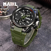 MAIKL Brand G Style LED Digitalni satovi 739 Muški sportski satovi Vojni kvarcni sat Muški vodootporni elektronski sat Muški sat