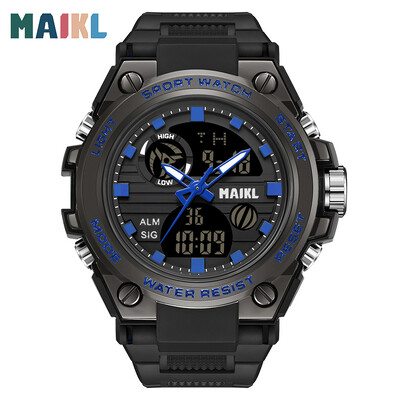 MAIKL Brand G Style LED Digitalni satovi 739 Muški sportski satovi Vojni kvarcni sat Muški vodootporni elektronski sat Muški sat