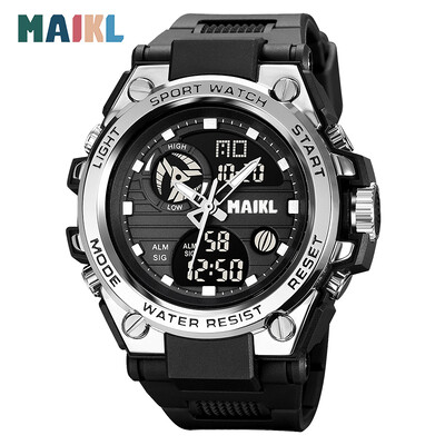 MAIKL Brand G Style LED Digitalni satovi 739 Muški sportski satovi Vojni kvarcni sat Muški vodootporni elektronski sat Muški sat