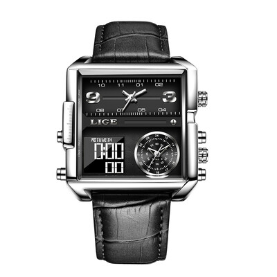 LIGE 2024 uued digitaalsed spordikellad Top luksusbrändi kvartsist käekell Fashion Square veekindel elektrooniline digitaalkell Reloj