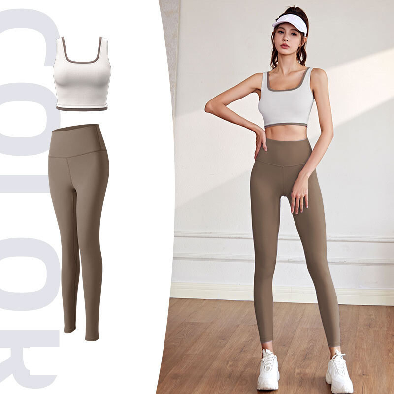 Visoko elastični sportski grudnjak s blokovima boja Push Up za otkrivanje grudi Sekundarni grudnjak za povećanje grudi Joga grudnjak otporan na udarce