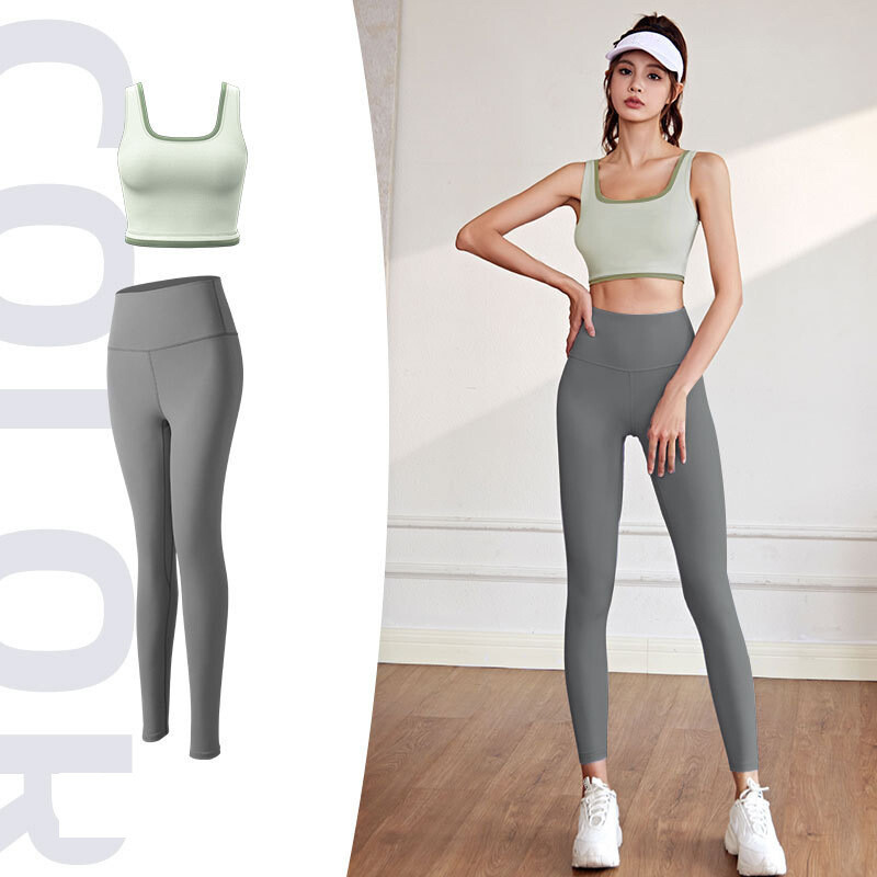 Visoko elastični sportski grudnjak s blokovima boja Push Up za otkrivanje grudi Sekundarni grudnjak za povećanje grudi Joga grudnjak otporan na udarce