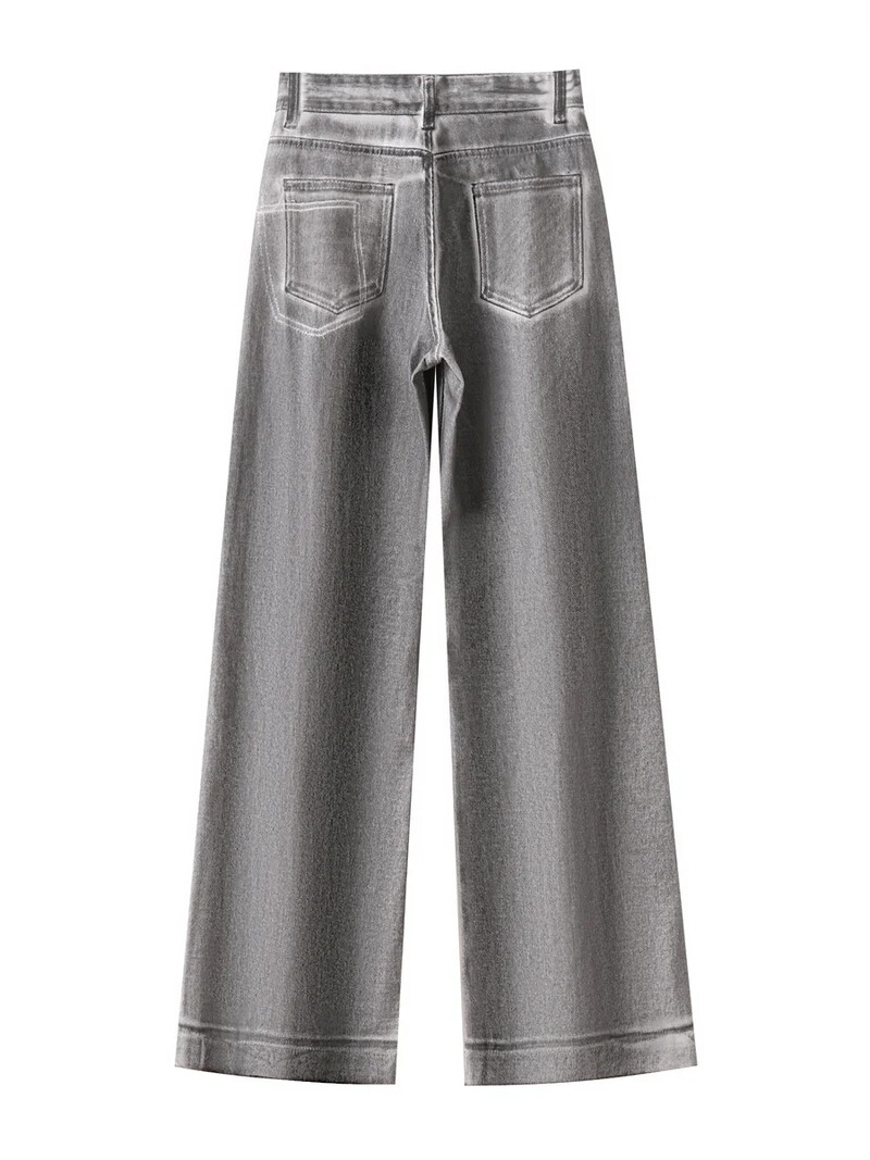 Dizajnerske traperice za žene Dirty Fit Y2k modne vrećaste američke vintage traperice širokih nogavica Grunge stil Destroy Wash bijele traper hlače