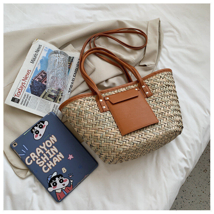 Ljetne ručno rađene torbe za žene Slamnate torbe velikog kapaciteta Pletena košara Bolsa Tote Ručne torbe s gornjom ručkom Ženske torbe za plažu