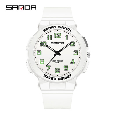 Hot Müügil elektrooniline meeste digitaalne välistingimustes lihtne 2024 Sanda 6123 öövalgusti veekindel noortekellade hulgimüük