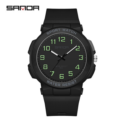 Hot Müügil elektrooniline meeste digitaalne välistingimustes lihtne 2024 Sanda 6123 öövalgusti veekindel noortekellade hulgimüük