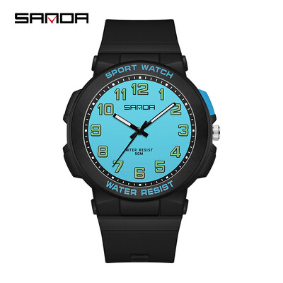 Hot Müügil elektrooniline meeste digitaalne välistingimustes lihtne 2024 Sanda 6123 öövalgusti veekindel noortekellade hulgimüük