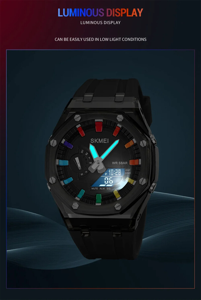 SKMEI мъжки часовник цифров кварцов LED военен спортен ръчен часовник топ марка луксозен хронометър водоустойчив мъжки електронен часовник 2100