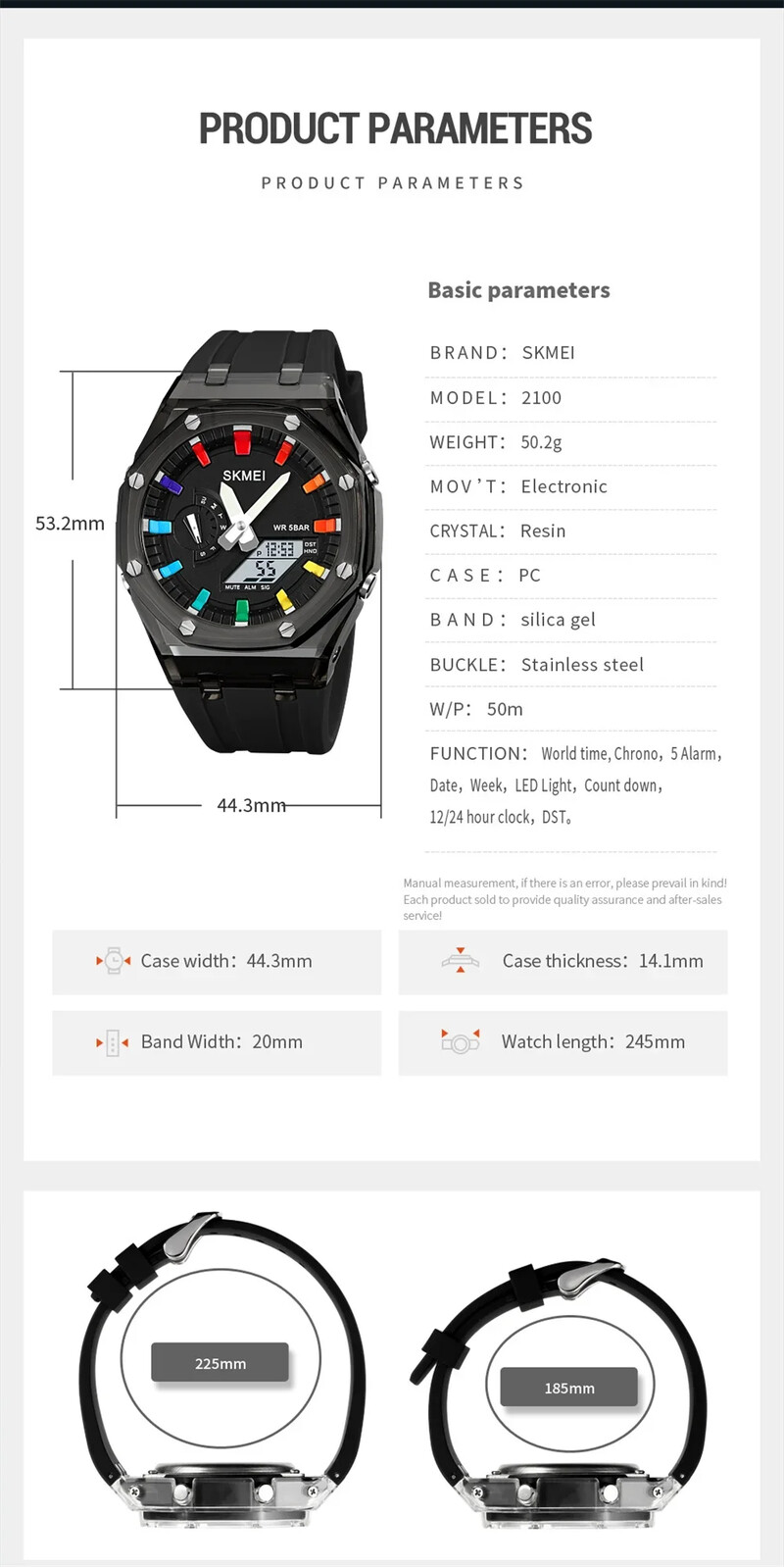 SKMEI мъжки часовник цифров кварцов LED военен спортен ръчен часовник топ марка луксозен хронометър водоустойчив мъжки електронен часовник 2100