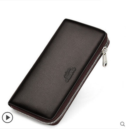 Novi muški novčanik, dugi novčanik, više utora za kartice, kratki novčanik, muška poslovna torba s patentnim zatvaračem, višenamjenska originalna torba za mobilni telefon