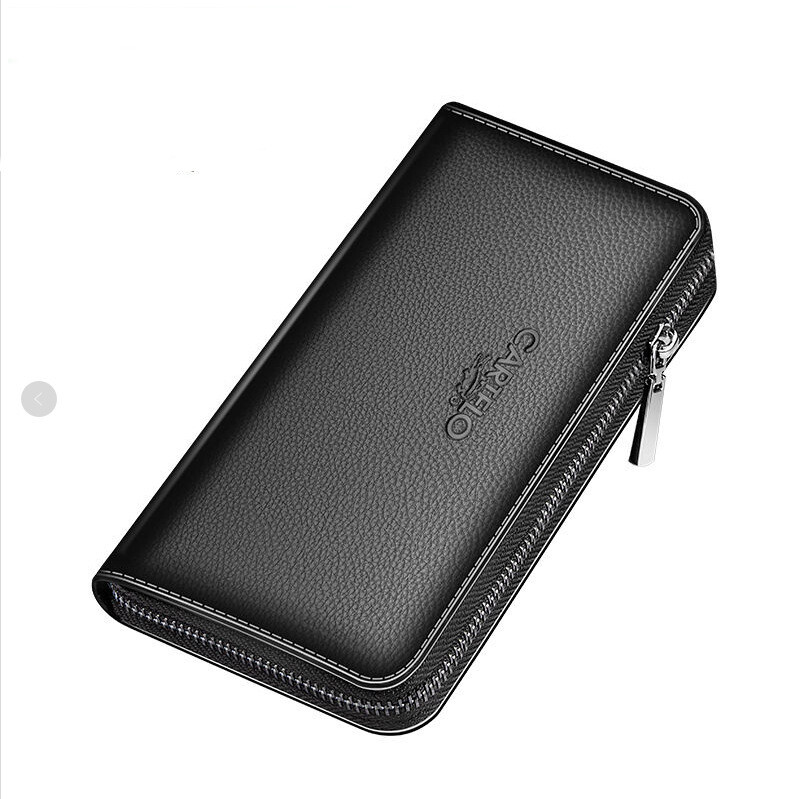 Novi muški novčanik, dugi novčanik, više utora za kartice, kratki novčanik, muška poslovna torba s patentnim zatvaračem, višenamjenska originalna torba za mobilni telefon