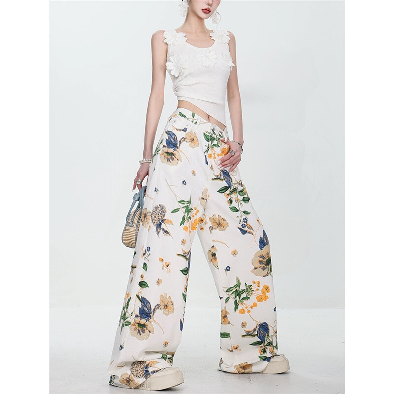 2024 Bijele traperice Ženske Y2K Hip Hop modne vintage Cargo traperice visokog struka Ulična odjeća Ležerne traper hlače širokih nogavica širokih džepova