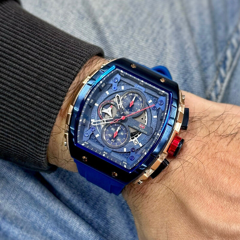 MINIFOCUS Ceasuri de modă Bărbați Sport Ceasuri electronice de mână cu quartz Brățară de lux pentru bărbați din silicon Relogio Masculino