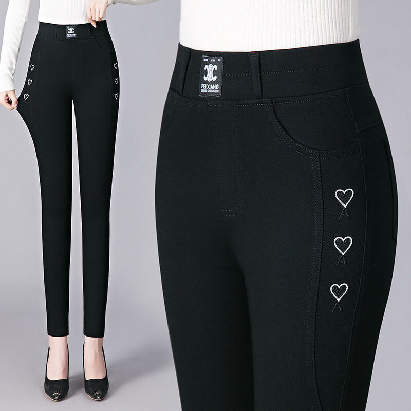 Tikandid Kõrge vöökohaga veniv pliiats Teksad Pahkluuni õhukesed Pantalones Vintage Skinny Vaqueros Korea Naiste vabaaja teksapüksid