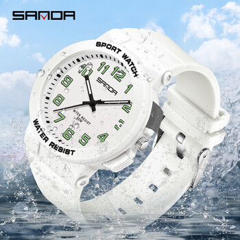 Ρολόι Hot Selling Electronic Men\'s Digital Outdoor Simple 2023 Sanda 6123 Nightlight Waterproof Youth Watch Χονδρικό