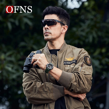 OFNS 6137 Електронен часовник Korean Edition Outdoor Waterproof Fashion Trend Black Technology Многофункционален мъжки будилник