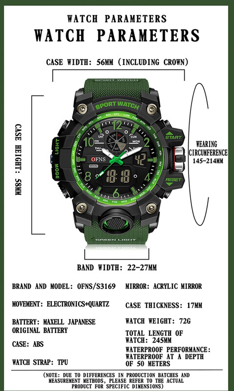 OFNS 3169 Ceas electronic nou Noua tendință sportivă pentru tineri ediție coreeană Ceas electronic personalizat creativ pentru bărbați 2024