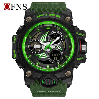 OFNS Nou 3155 de vânzare fierbinte Ceas electronic pentru tineri strălucire de noapte Impermeabil la modă Rezistent la vânt și la șocuri Ceas cu alarmă Ceas pentru bărbați