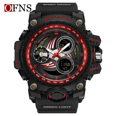 OFNS Nou 3155 de vânzare fierbinte Ceas electronic pentru tineri strălucire de noapte Impermeabil la modă Rezistent la vânt și la șocuri Ceas cu alarmă Ceas pentru bărbați