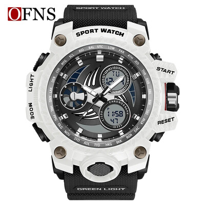 OFNS Nou 3155 de vânzare fierbinte Ceas electronic pentru tineri strălucire de noapte Impermeabil la modă Rezistent la vânt și la șocuri Ceas cu alarmă Ceas pentru bărbați