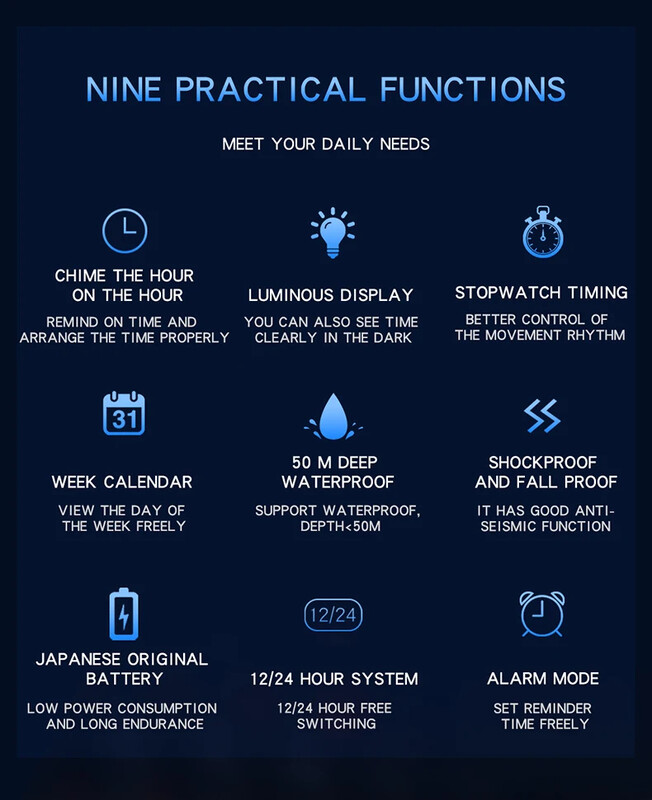 OFNS Nou 3155 de vânzare fierbinte Ceas electronic pentru tineri strălucire de noapte Impermeabil la modă Rezistent la vânt și la șocuri Ceas cu alarmă Ceas pentru bărbați
