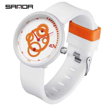 SANDA Net Red Ceas electronic nou la moda pentru liceu Ceas pentru barbati si femei din silicon Ceas simplu rezistent la apa 3216