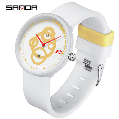 SANDA Net Red Ceas electronic nou la moda pentru liceu Ceas pentru barbati si femei din silicon Ceas simplu rezistent la apa 3216