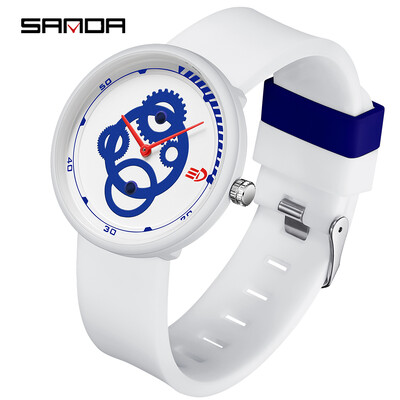 SANDA Net Red Ceas electronic nou la moda pentru liceu Ceas pentru barbati si femei din silicon Ceas simplu rezistent la apa 3216