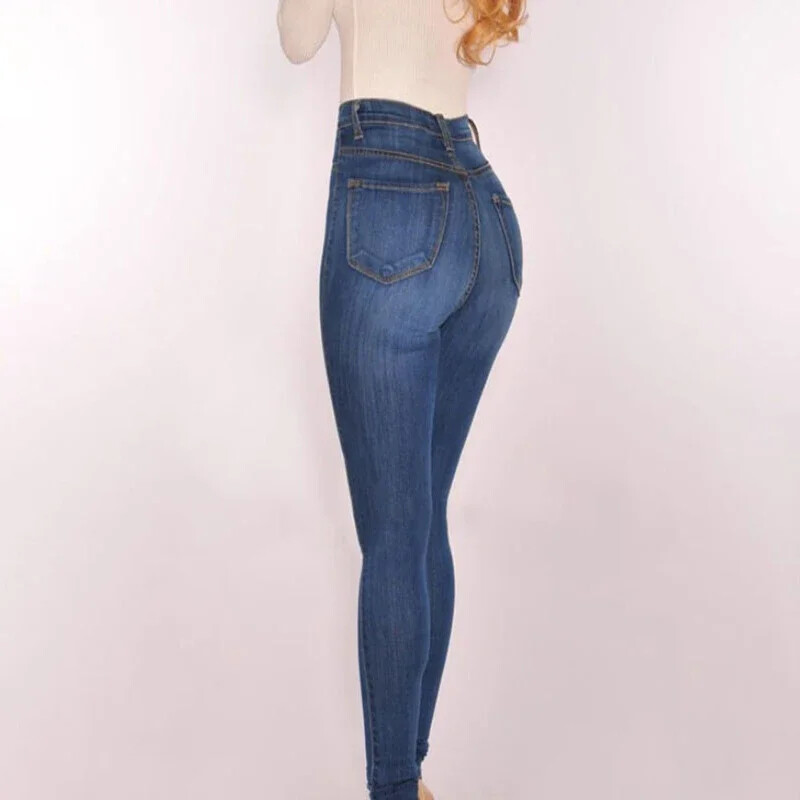 De primăvară Europa și Statele Unite ale Americii talie înaltă ridică șold cu sâni mari dimensiuni fitness elastic pară figura blugi femeie